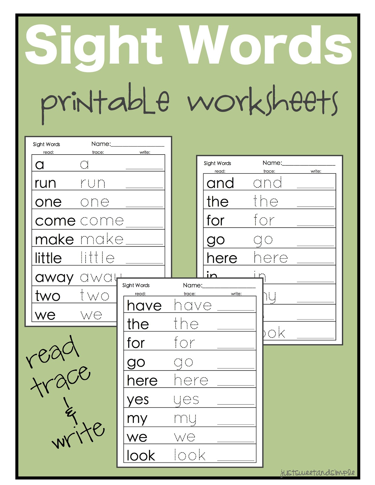 121 the sight words worksheets printable 105 105 jpg