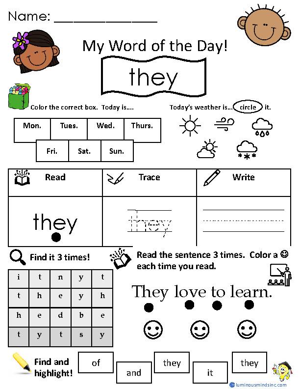 121 the sight words worksheets printable 92 92 jpg