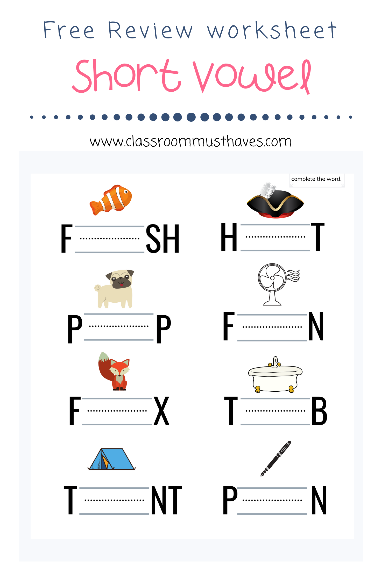 126 vowel worksheets printable 31 31 jpg