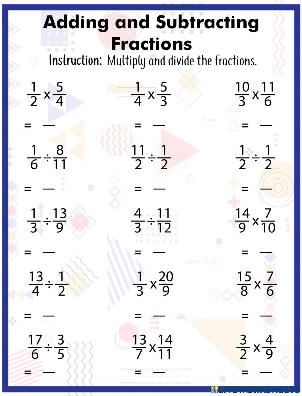 50 multiply and divide fractions worksheets printable 45 45 jpg