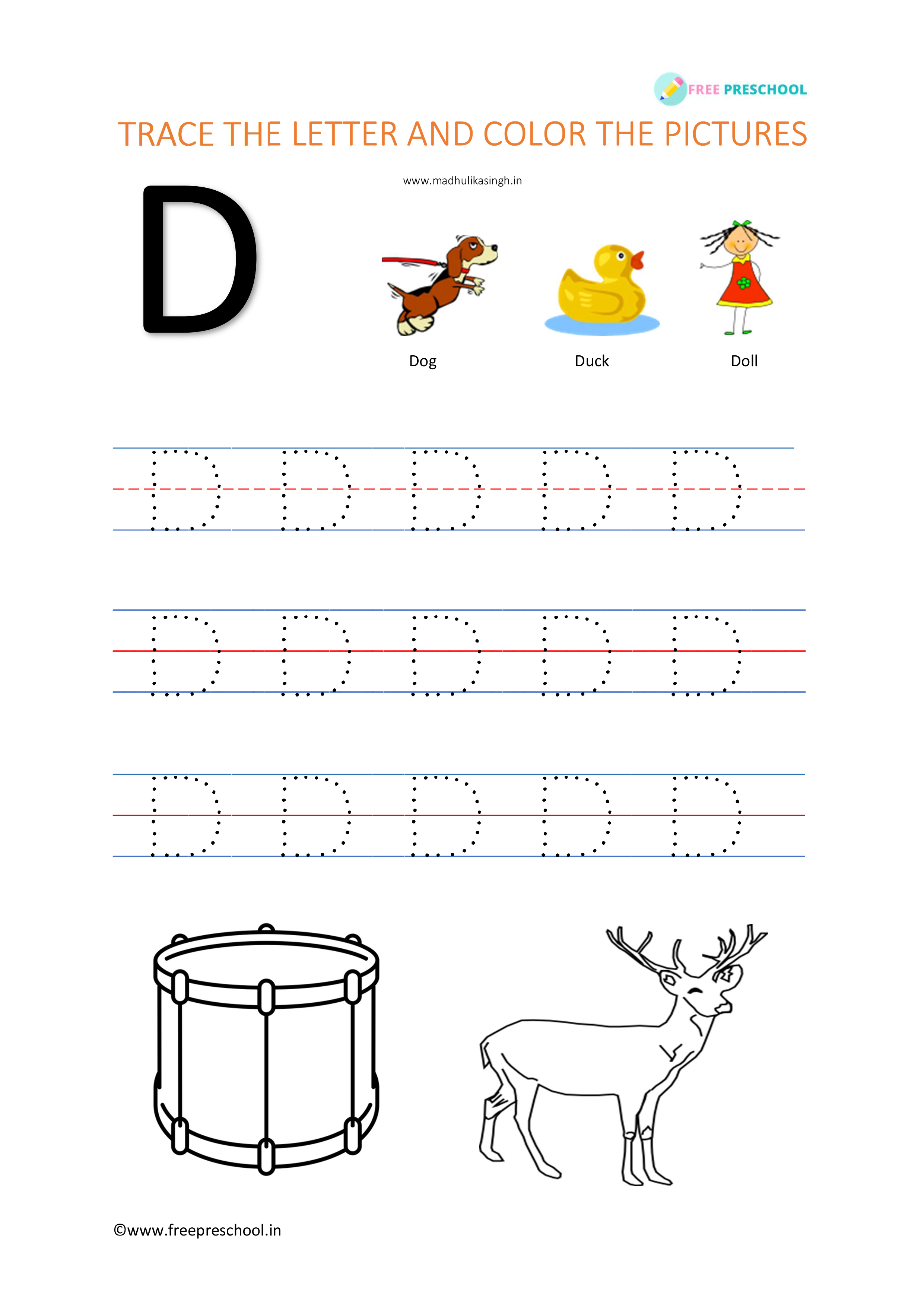 83 printable d worksheets preschool 78 78 jpg