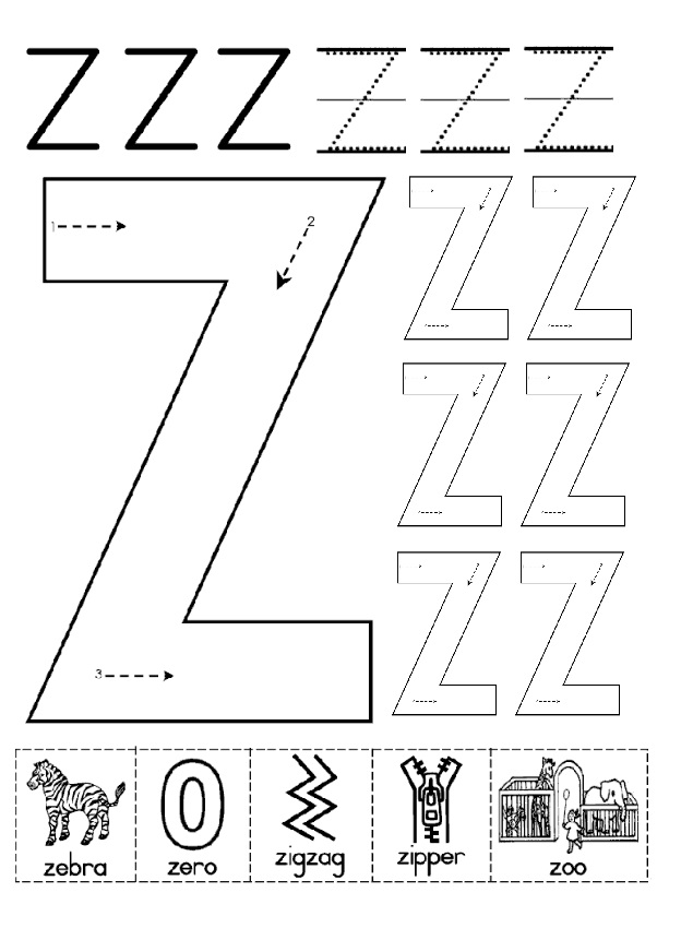 z worksheets preschool printable 52 52 jpg