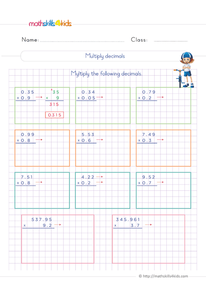 110 grade 6 decimals multiplication printable 5 jpg