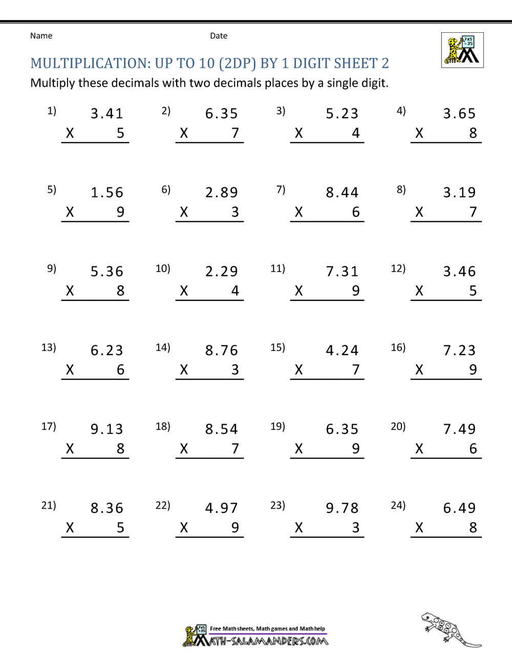 110 grade 6 decimals multiplication printable 67 jpg