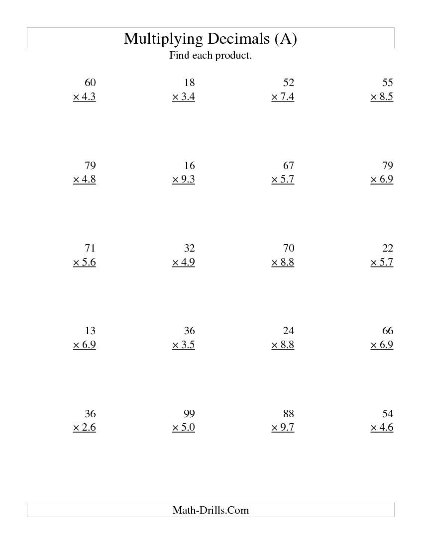 110 grade 6 decimals multiplication printable 72 jpg