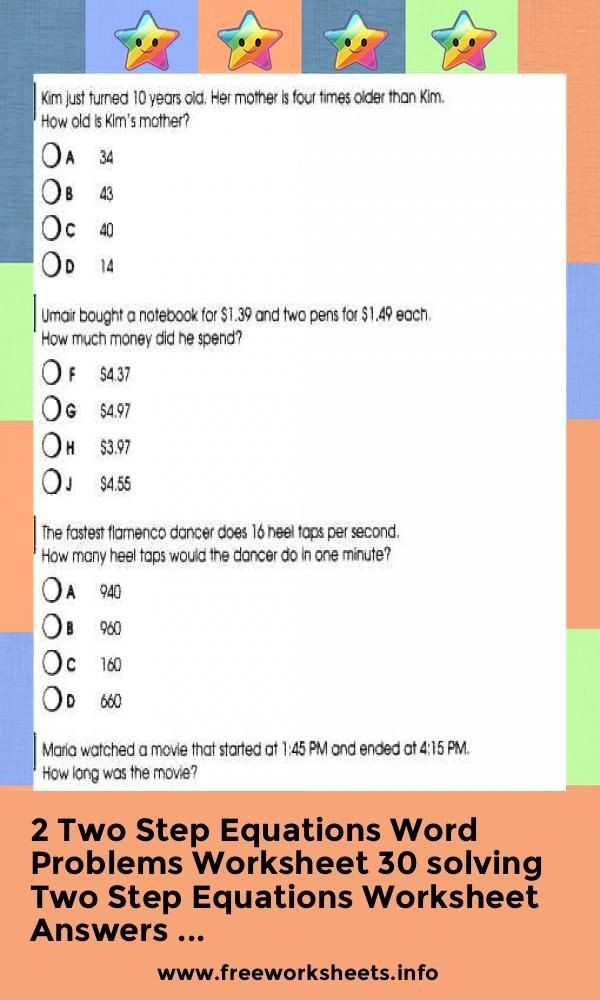 115 two step equation worksheets comprehensive and printable 32 jpg