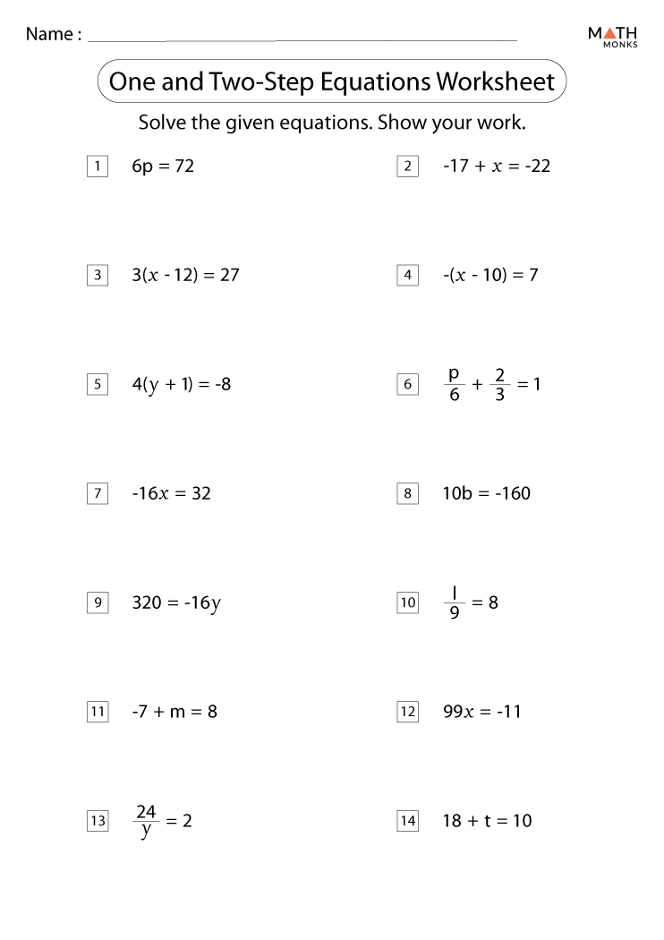 115 two step equation worksheets comprehensive and printable 96 jpg