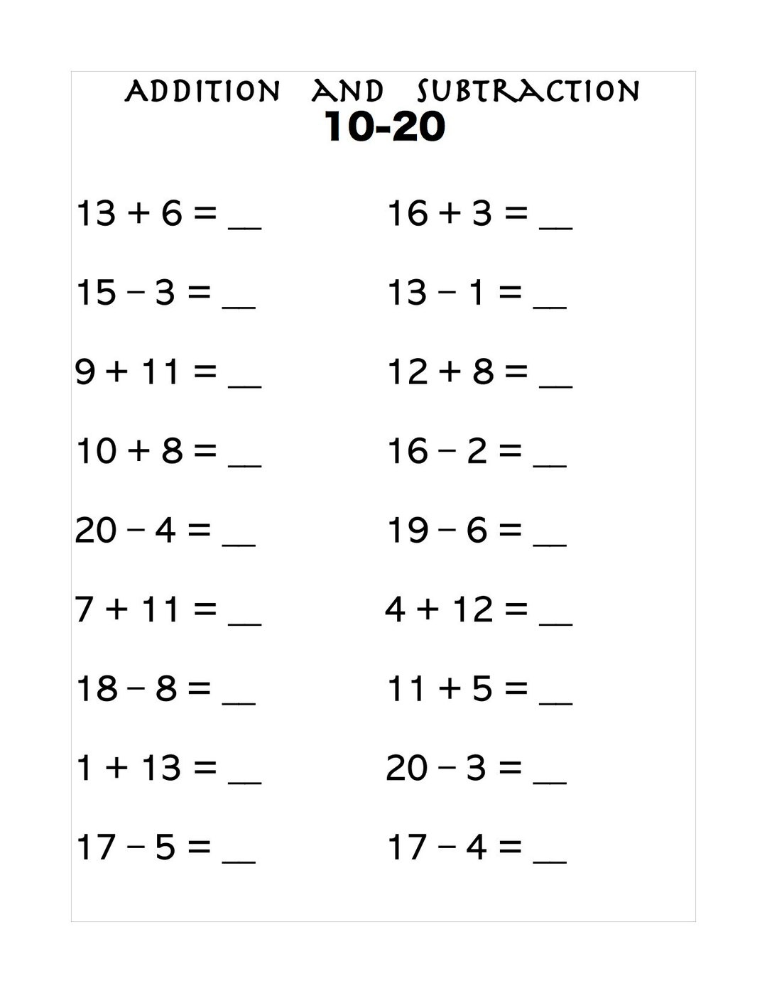 130 add or subtract worksheets printable 128 jpg