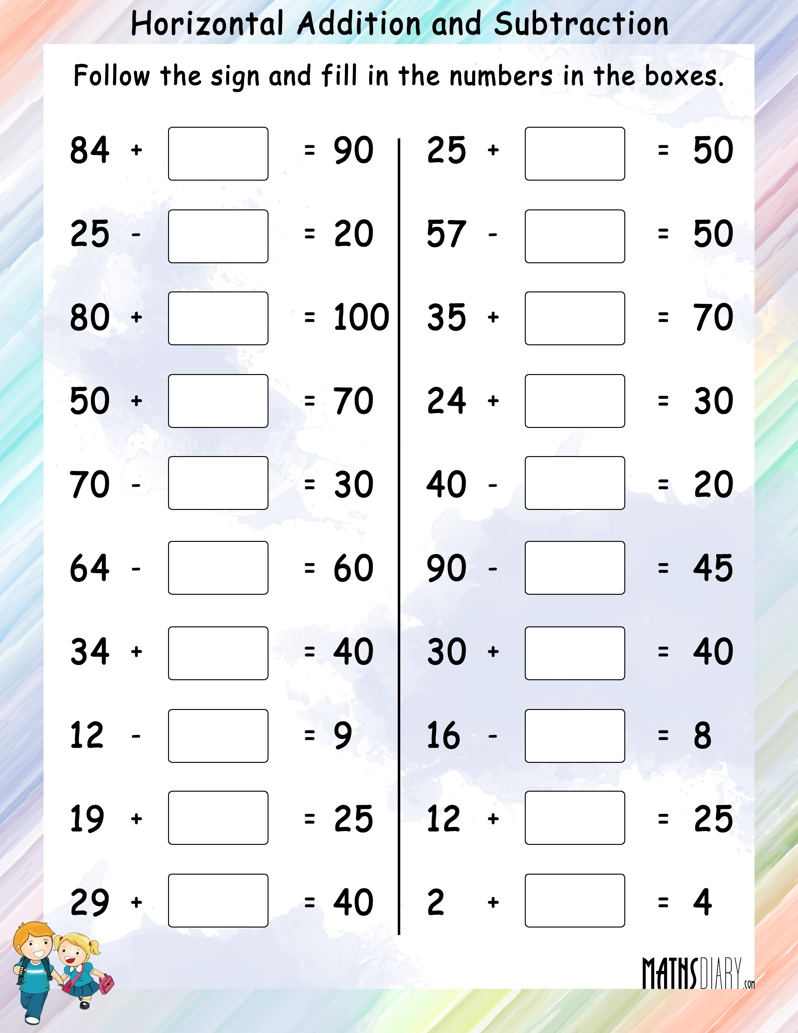 130 add or subtract worksheets printable 78 jpg