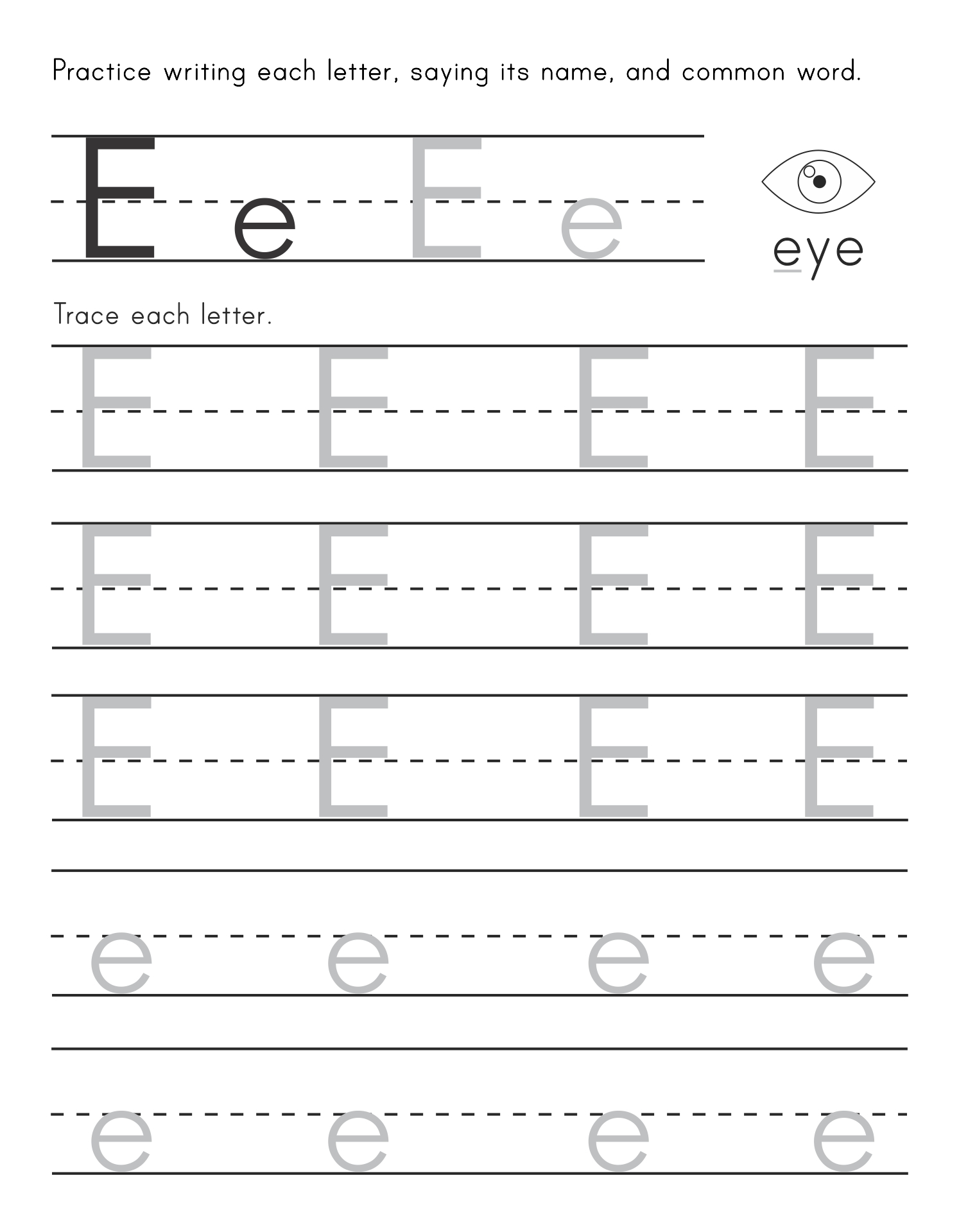 130 tracing the letter e worksheets printable 89 jpg