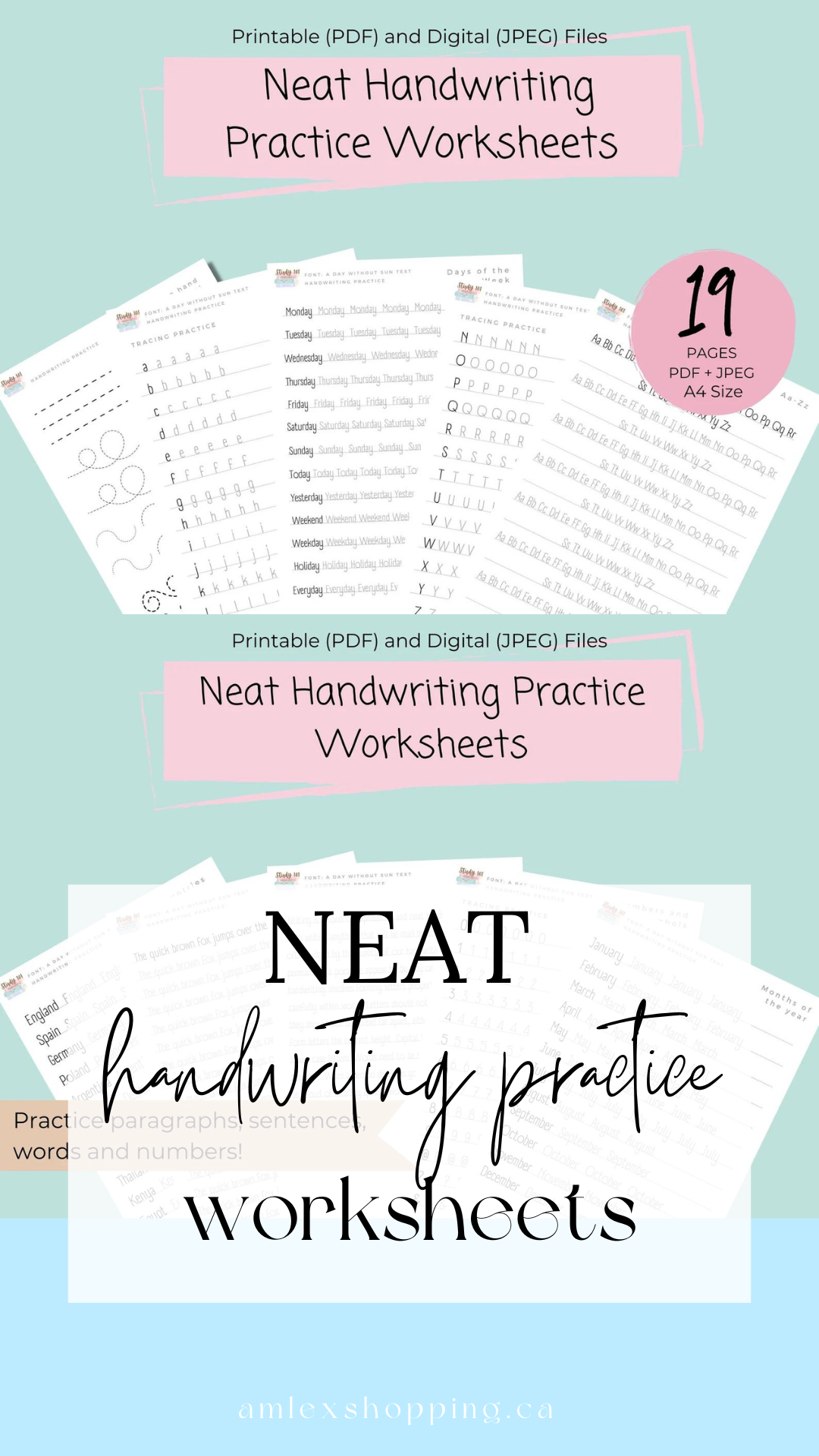 132 neat handwriting worksheets printable 45 jpg