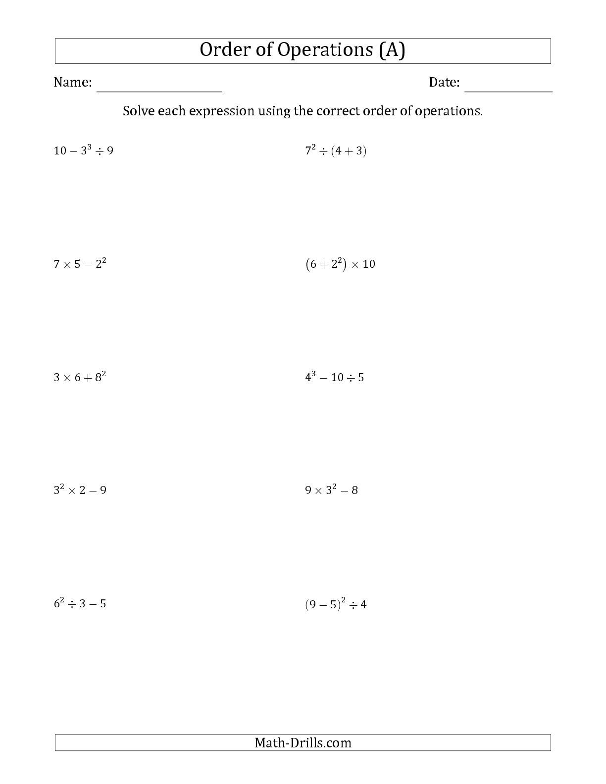 132 order of operations worksheets printable 113 jpg