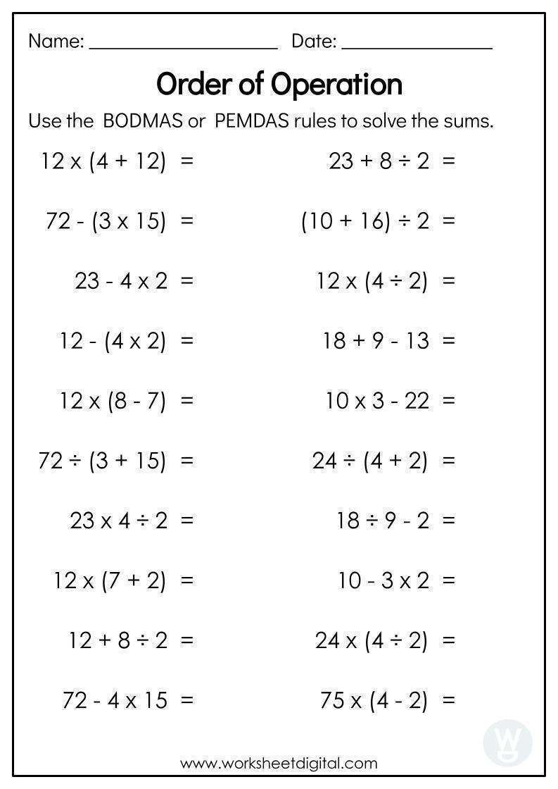 132 order of operations worksheets printable 118 jpg