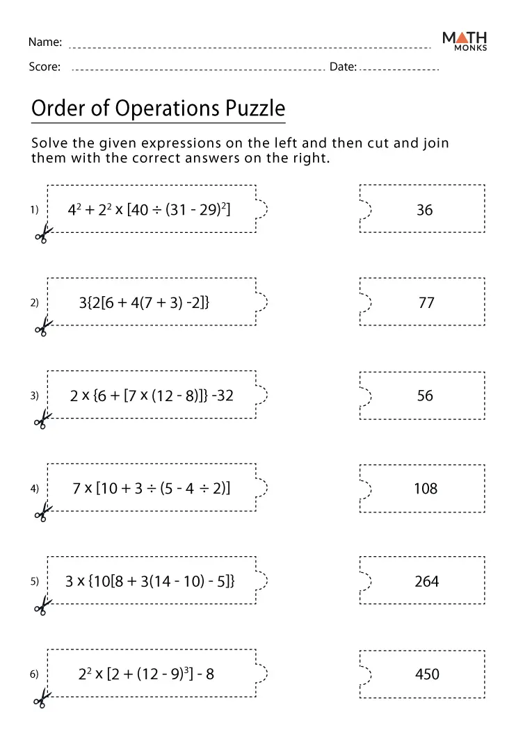 132 order of operations worksheets printable 119 jpg