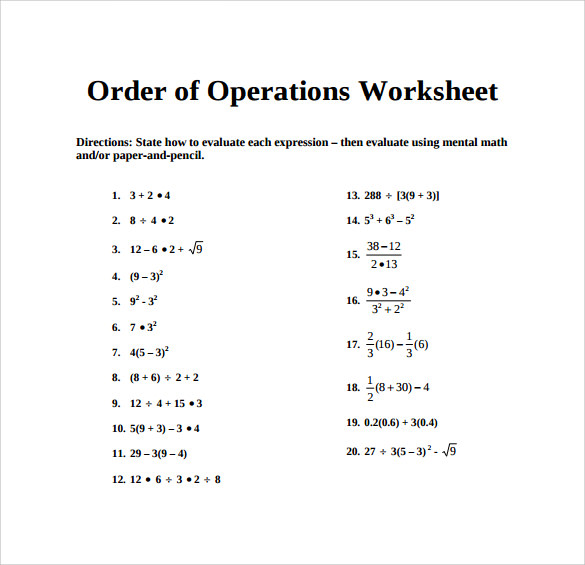 132 order of operations worksheets printable 120 jpg