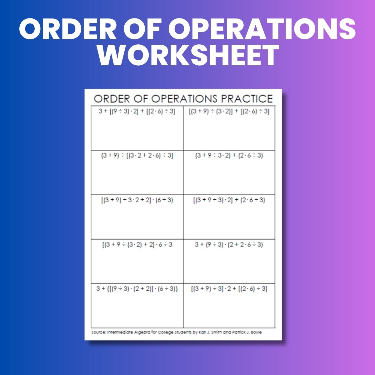 132 order of operations worksheets printable 128 jpg