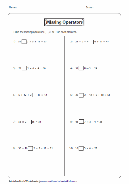 132 order of operations worksheets printable 13 jpg