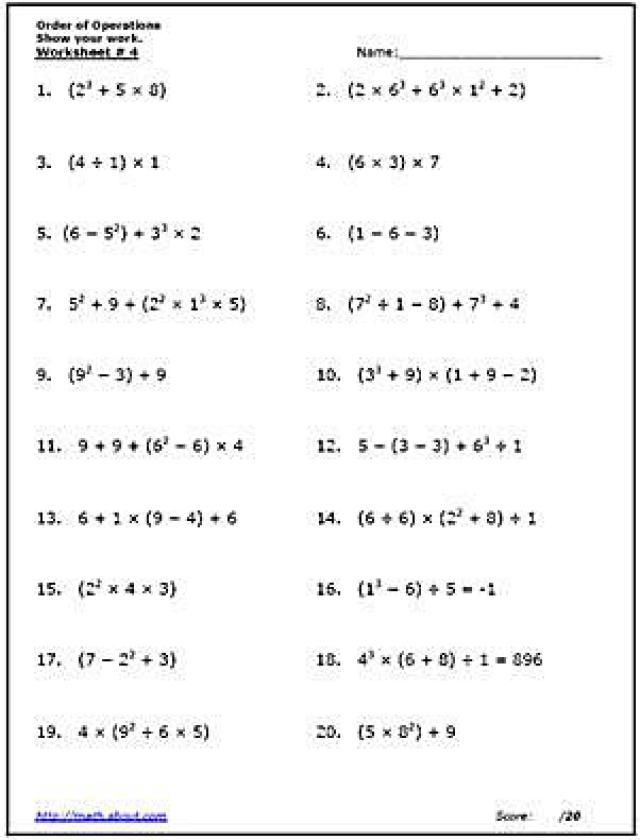 132 order of operations worksheets printable 15 jpg