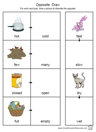 136 opposites worksheets kindergarten printable 52 jpg