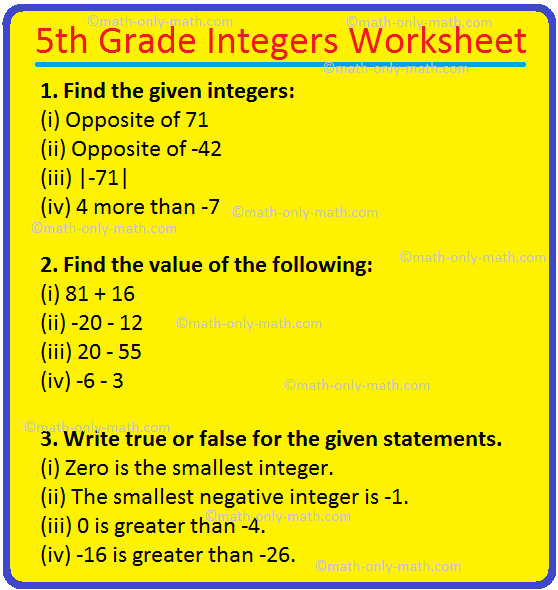 94 grade 6 integers worksheets printable 6 jpg