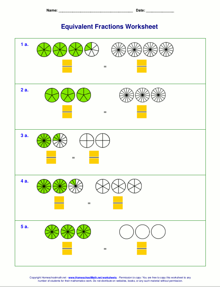 98 equivalent fraction worksheets printable 12 jpg