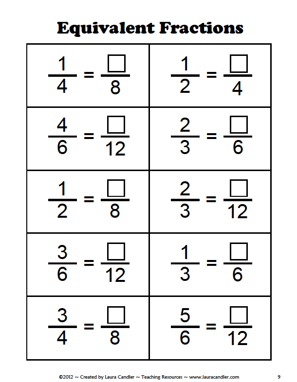 98 equivalent fraction worksheets printable 15 jpg