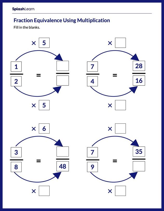 98 equivalent fraction worksheets printable 20 jpg