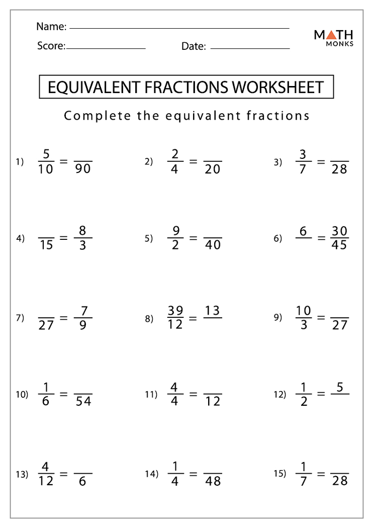 98 equivalent fraction worksheets printable 40 jpg