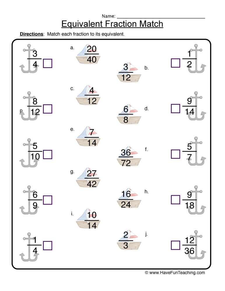 98 equivalent fraction worksheets printable 82 jpg