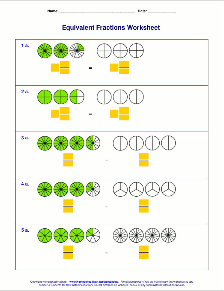 98 equivalent fraction worksheets printable 84 jpg