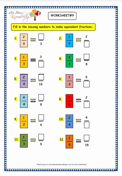 98 equivalent fraction worksheets printable 85 jpg