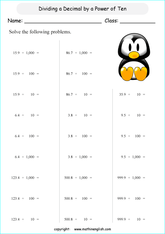 114 dividing decimals worksheets printable 11 jpg