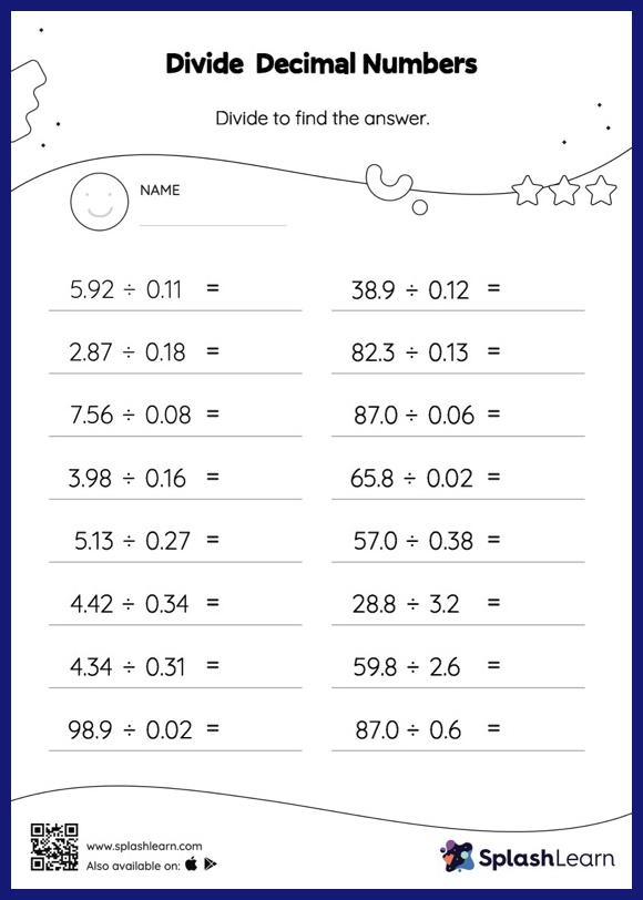 114 dividing decimals worksheets printable 36 jpg