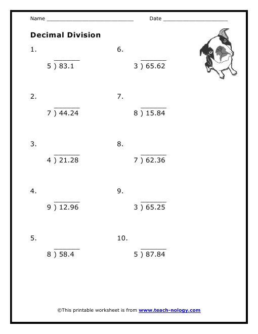 114 dividing decimals worksheets printable 87 jpg