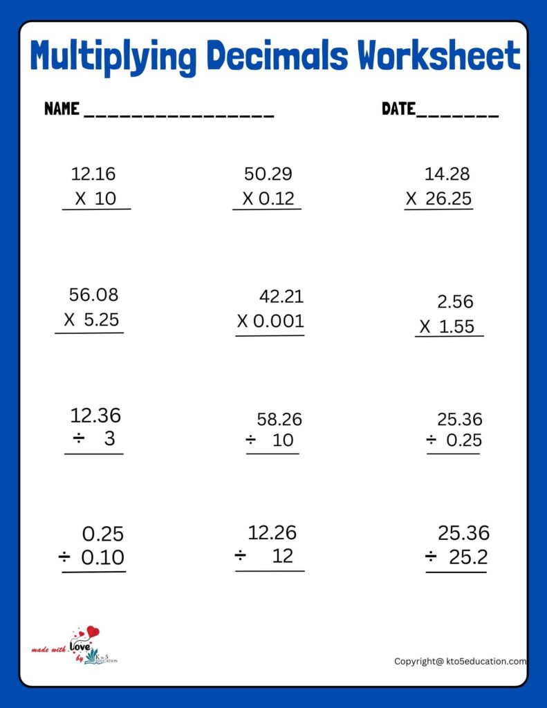 114 dividing decimals worksheets printable 93 jpg